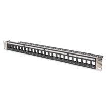 MODULAR PATCH PANEL SHIELDED 24-PORT COLOR BLACK