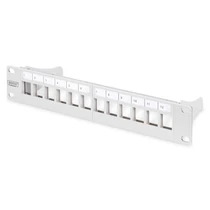 MODULAR PATCH PANEL 12-PORT1U 1UBLANK254MM RACK MOUNTGREY