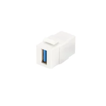 USB 3.0 KEYSTONE MODULE FEMALE/FEMALE COLOR WHITE