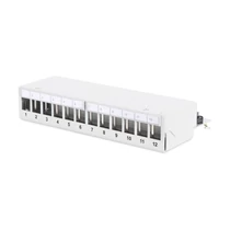 MODULAR PATCH PANEL SHIELDED DESKTOP 12-PORT COLOR GREY
