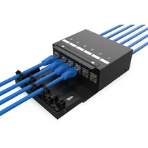 CONSOLIDATION POINT BOX 6 PORTS 6 KEYSTONE-MODULE W CABLEMANAGER