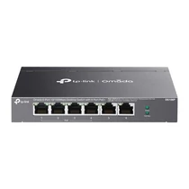 TP-LINK Switch 6x100Mbps(4xPOE + ) Fémházas (Omada), DS106P TP-Link