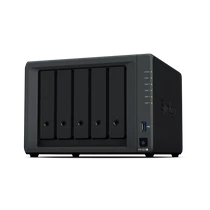 SYNOLOGY NAS 5 Fiókos AMD Ryzen R1600 2x2,6GHz, 8GB DDR4, 4x1GbE, 2xUSB3.2 - DS1522+