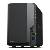 SYNOLOGY NAS 2 fiókos DS223 Realtek RTD1619B 4x1,7GHz, 2GB DDR4, 1x1GbE, 3xUSB3.2Gen1 Synology