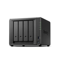 SYNOLOGY NAS 4 Fiókos AMD Ryzen R1600 2x2,6GHz, 4GB DDR4 ECC, 2x1GbE, 2xUSB3.2 - DS923+