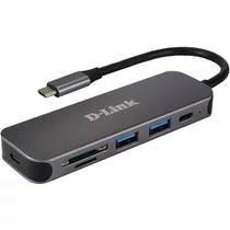 D-Link DUB-2325 USB-C HUB 2xUSB + 2xUSB-C + 1xSD + 1xMicroSD