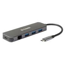 5-IN-1 USB-C HUB 1 X GIGABIT ETHERNET - 3 X USB 3.0 - 1 USB-C