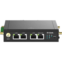 D-LINK 4G M2M Modem 1xWAN / LAN + 3x100Mbps Fémházas, DWM-530-T D-Link