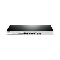 D-LINK Switch 8x1000Mbps kombó + 2xGigabit SFP+ Menedzselhető Rackes, DXS-1210-10TS / E D-Link