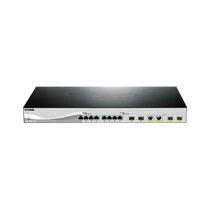 D-LINK Switch 12x10Gbps + 2xGigabit SFP+ 2xGigabit kombó SFP+ 1 konzol port Menedzselhető Rackes, DXS-1210-16TC / E D-Link