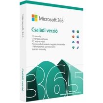 MICROSOFT 365 Családi Family Hungarian EuroZone Subscr 1YR Medialess FY25H2 Dobozos Microsoft
