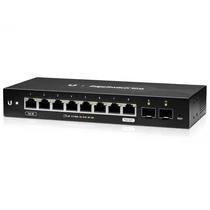 UBiQUiTi EdgeSwitch 8x1000Mbps + 2x1000Mbps SFP, Falra rögzíthető, Menedzselhető - ES-10X