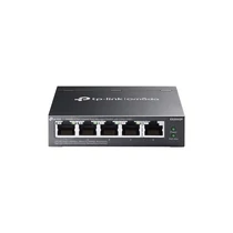 TP-LINK Switch 5x1000Mbps (1xPOE + 4xPOE + ) Fémházas Easy Smart (Omada), ES205GP TP-Link