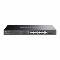 TP-LINK Switch 18x1000Mbps (16xPOE + ) +2xGigabit SFP kombó Fémházas Easy Smart (Omada), ES220GMP TP-Link