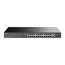 TP-LINK Switch 26x1000Mbps(24xPOE + ) + 2xSFP Fémházas Easy Smart (Omada), ES228GP TP-Link