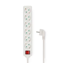 Nedis ESOC650F2WT 6 aljzatos kapcsolós (6-os) elosztó, 5 m, 3680 W, 16 A NEDIS