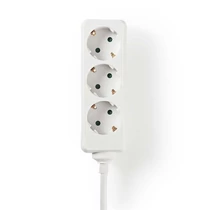 Nedis EXSO315F1WTB földelt 3 aljzatos elosztó, 1,5m, H05VV-F 3G1,5mm2, 3680 W | 16 A NEDIS