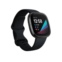 FITBIT Sense okosóra (Carbon / Graphite Stainless Steel) FITBIT