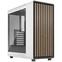 FRACTAL DESIGN Ház Midi ATX North Chalk TGC Tápegység nélkül, Fehér Üvegfalú FRACTAL DESIGN