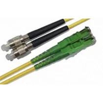 LINKEASY E2000 / APC-FC / UPC SM duplex patch kábel, OS2 G657.A1 fiber, LSOH 10m GIGALIGHT