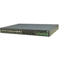 RAISECOM L2 menedzselhető ipari switch, 19"RM, 4x100 / 1000 SFP + 24xGE RJ45 + 1 alarm,  2xDC RAISECOM