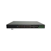 RAISECOM L2 menedzselhető ipari switch, 19"RM, 4x10G SFP + +4xGE combo + 12xGE RJ45 + 1 bővítőhely,1xDC RAISECOM