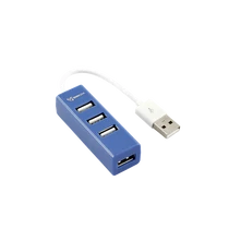 SBOX USB HUB, Kék, 4xUSB 2.0 SBOX