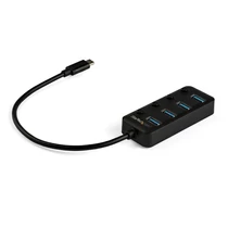 4-PORT USB C HUB WITH ON/OFF INDIVIDUAL ON/OFF SWITCHES