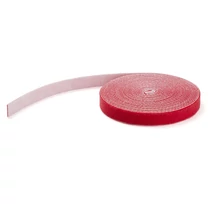 HOOK AND LOOP ROLL 25FT. - RED - RESUABLE