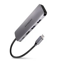 AXAGON HMC-5 SuperSpeed USB-C COMBO 5in1 USB Hub, ezüst Axagon