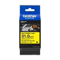 Brother szalag HSE-661E, Sárga alapon fekete, Zsugorcső, 31mm, 1,5m Brother