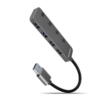 AXAGON HUE-MSA USB 3.2 Type-C 4 portos hub, ezüst