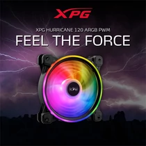 ADATA XPG Rendszerhűtő ventilátor Hurricane RGB, 12cm, fekete ADATA