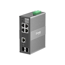 TP-LINK Switch Ipari 4x1000Mbps + 1xGigabit SFP + 1xGigabit kombó SFP Fémházas, IES206G TP-Link