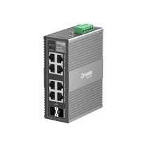 TP-LINK Switch Ipari 6x1000Mbps + 2xGigabit kombó SFP Fémházas, IES208G TP-Link