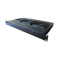 EXCEL Ventilátor 1U 3egység +kapcsoló 19"-os fekete Excel
