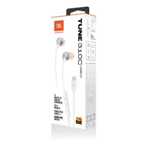 JBL Tune 310 (USB-C Vezetékes fülhallgató), Fehér JBL