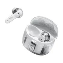 JBL TUNE FLEX 2 GHOST EDITION Bluetooth fülhallgató, tölthető 2 óra, IP45, adaptív zajcsökkentés,  térhatás, fehér JBL