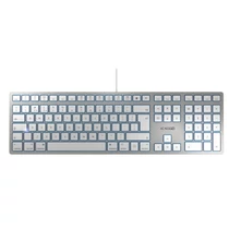 CHERRY KC 6000 SLIM SILVER CORDED KEYBOARD F/ MAC
