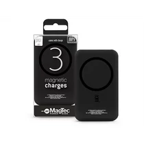 JUICE UNIVERZÁLIS HORDOZHATÓ, ASZTALI AKKUMULÁTOR TÖLTŐ - ECO 3 MAGTEC POWER BANK - USB + TYPE-C - 10.000 MAH - FEKETE HAFFNER