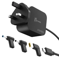 67W GAN PD USB-C MINI CHARGER WITH 3 TYPES OF DC CONNECTOR - U