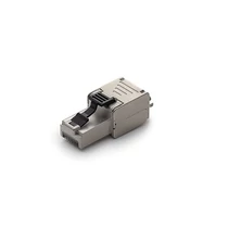 KELINE Szerszám nélkül szerelhető rövid (39 mm)  RJ45 / s dugó,  Cat 7A, Cat 7, Cat 6A, Cat 6, Cat 5E fali kábelekre KELine
