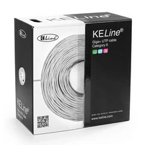 Giga+ kábel UTP (U/UTP) 4x2xAWG23 Cat.6, PVC, Euroclass Eca