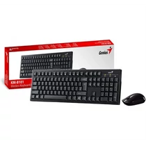 GENIUS Vezeték Nélküli Billentyűzet + egér KM-8101, USB fekete Genius