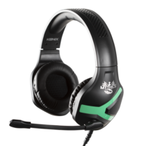 KONIX - MYTHICS Xbox One Fejhallgató Nemesis Vezetékes Gaming Stereo Mikrofon, Fekete-Zöld