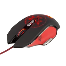 KONIX - DRAKKAR PC Heimdall Egér Vezetékes Gaming 4000DPI, Fekete-Piros
