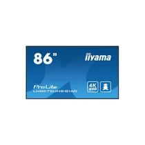 iiyama Prolite IPS 24 / 7 85,6", 3840x2160,16:9, 500cd / m2, 8ms,1400:1, HDMIx3 / DPx2 / USBx2 / RS232C / RJ45 / IR LH8675UHS-B1AG Iiyama
