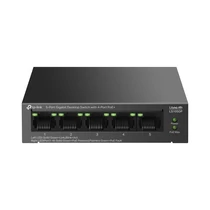 TP-LINK Switch 5x1000Mbps (4xPOE + ) Fémházas Asztali, LS105GP TP-Link