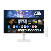 SAMSUNG SMART IPS monitor 27" M5, 1920x1080, 16:9, 250cd / m2, 5ms, 2xHDMI / 2xUSB / WiFi / Bluetooth, hangszóró, fehér SMG
