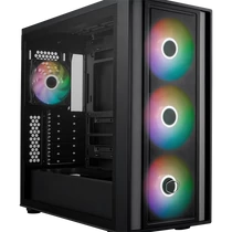 COOLER MASTER Ház ATX MasterBox 600, 4db ARGB Ventilátor, Tápegység nélkül, Üvegfalú, fekete Cooler Master